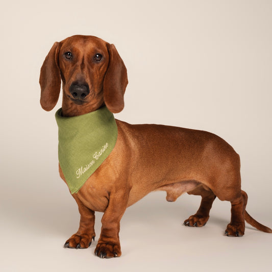 Bandană din In 100% - Matcha Green