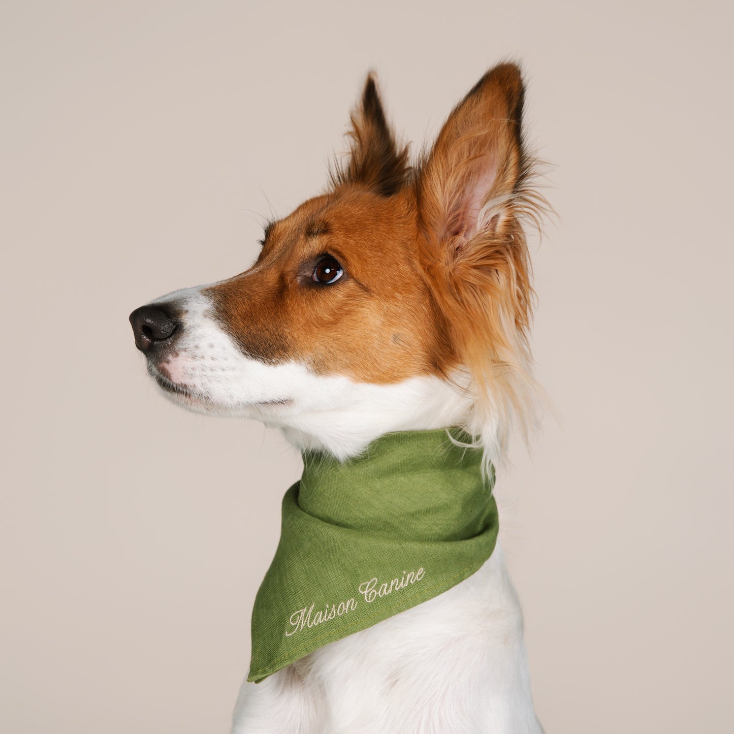 Bandană din In 100% - Matcha Green